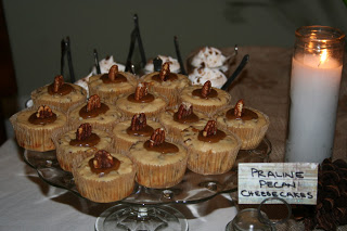 Pecan Praline Mini Cheesecakes