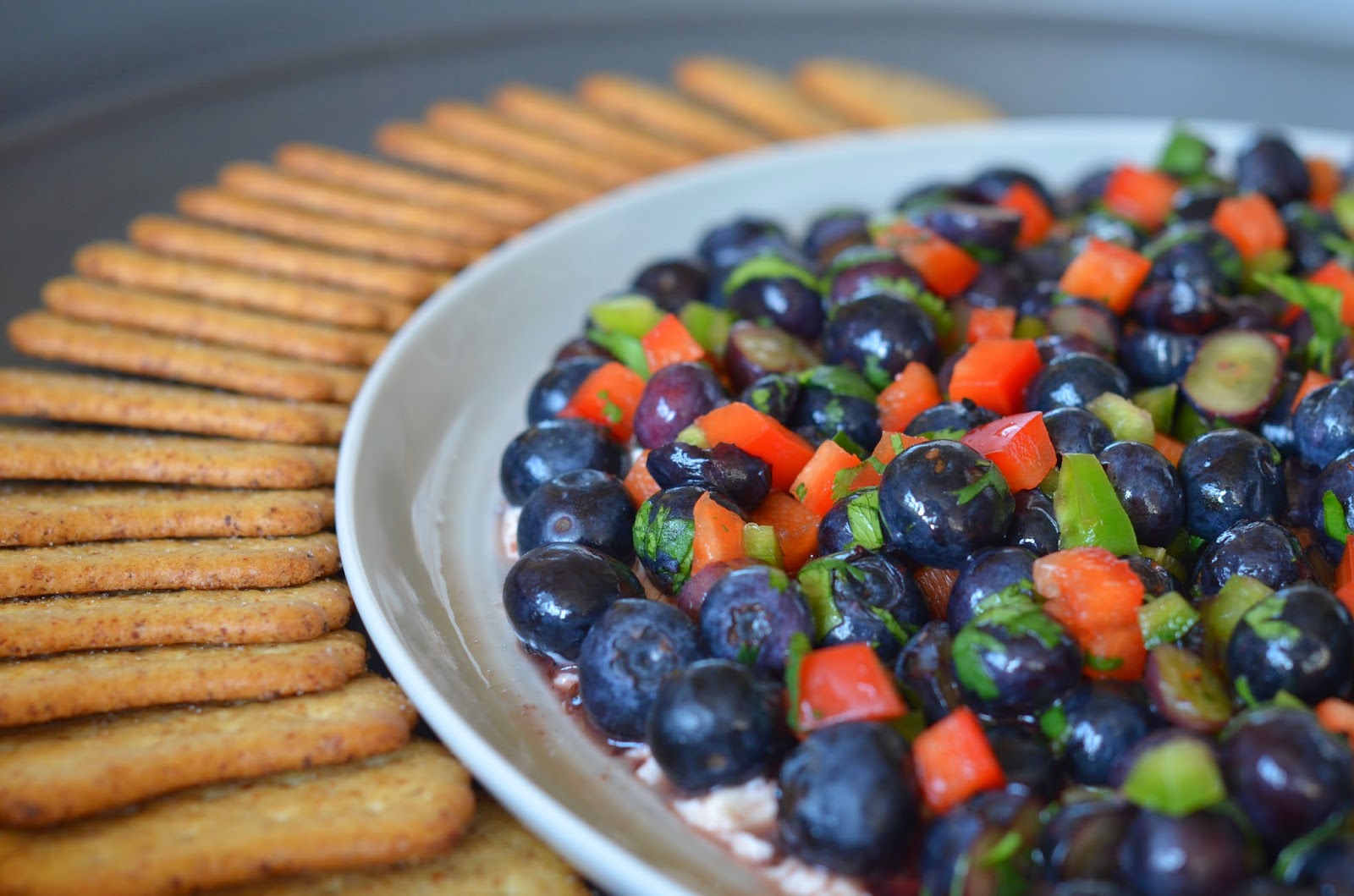 Blueberry Salsa with Roasted Blueberry Chipotle Sauce